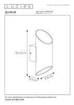 QUIRIJN - Wandlamp - Ø 10 cm - 1xG9 - Zwart