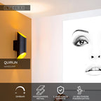 QUIRIJN - Wandlamp - Ø 10 cm - 1xG9 - Zwart