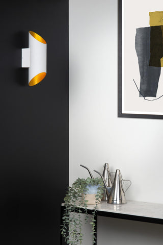 QUIRIJN - Wandlamp - Ø 10 cm - 1xG9 - Wit