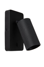 CLUBS - Bedlamp / Wandlamp - 1xGU10 - Zwart