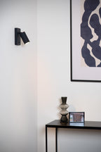 CLUBS - Bedlamp / Wandlamp - 1xGU10 - Zwart