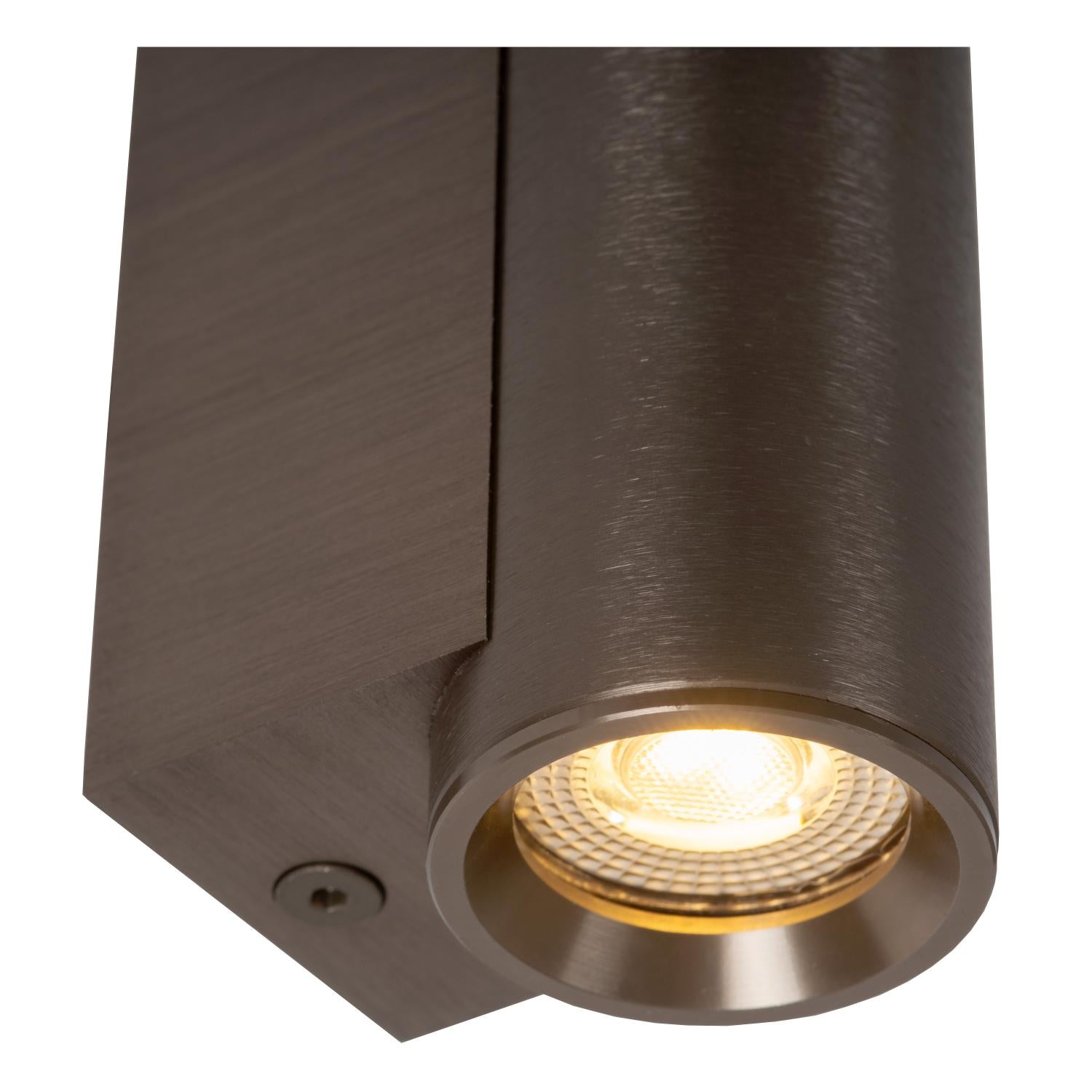 DUPLA - Wandspot / Wandlamp - 1xGU10 (MR11) - Koffie
