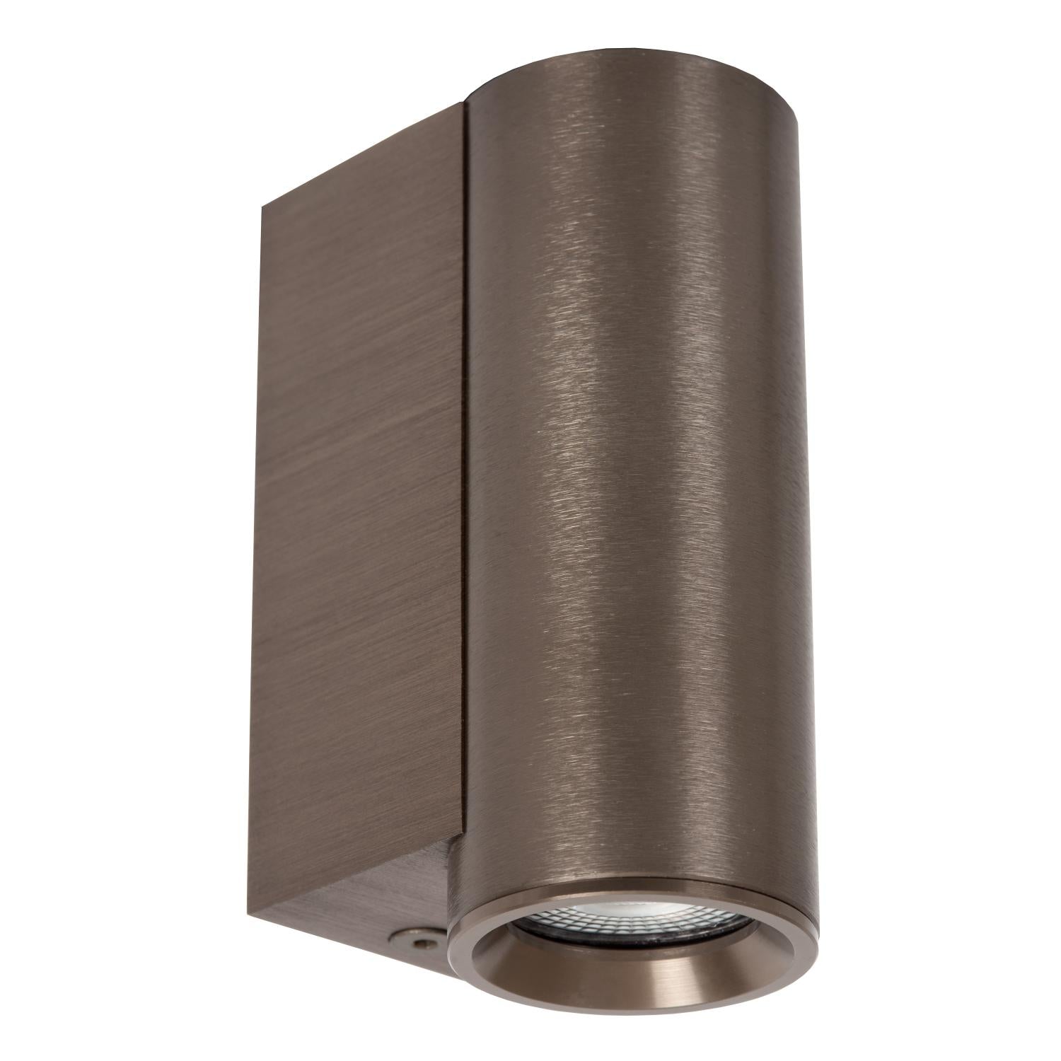 DUPLA - Wandspot / Wandlamp - 1xGU10 (MR11) - Koffie