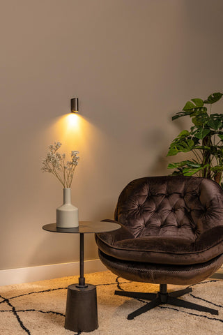 DUPLA - Wandspot / Wandlamp - 1xGU10 (MR11) - Koffie