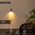 DUPLA - Wandspot / Wandlamp - 1xGU10 (MR11) - Koffie