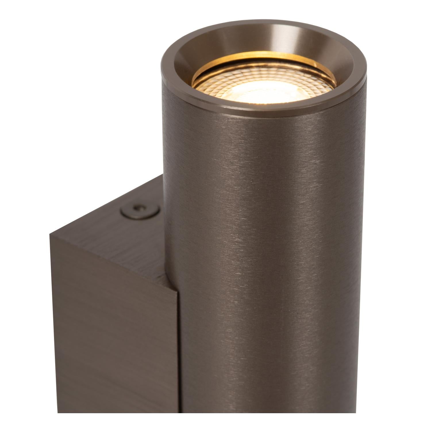 DUPLA - Wandspot / Wandlamp - 2xGU10 (MR11) - Koffie