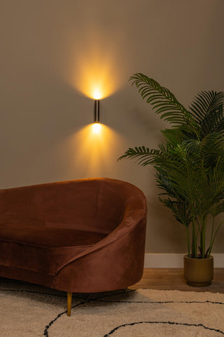DUPLA - Wandspot / Wandlamp - 2xGU10 (MR11) - Koffie