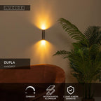 DUPLA - Wandspot / Wandlamp - 2xGU10 (MR11) - Koffie