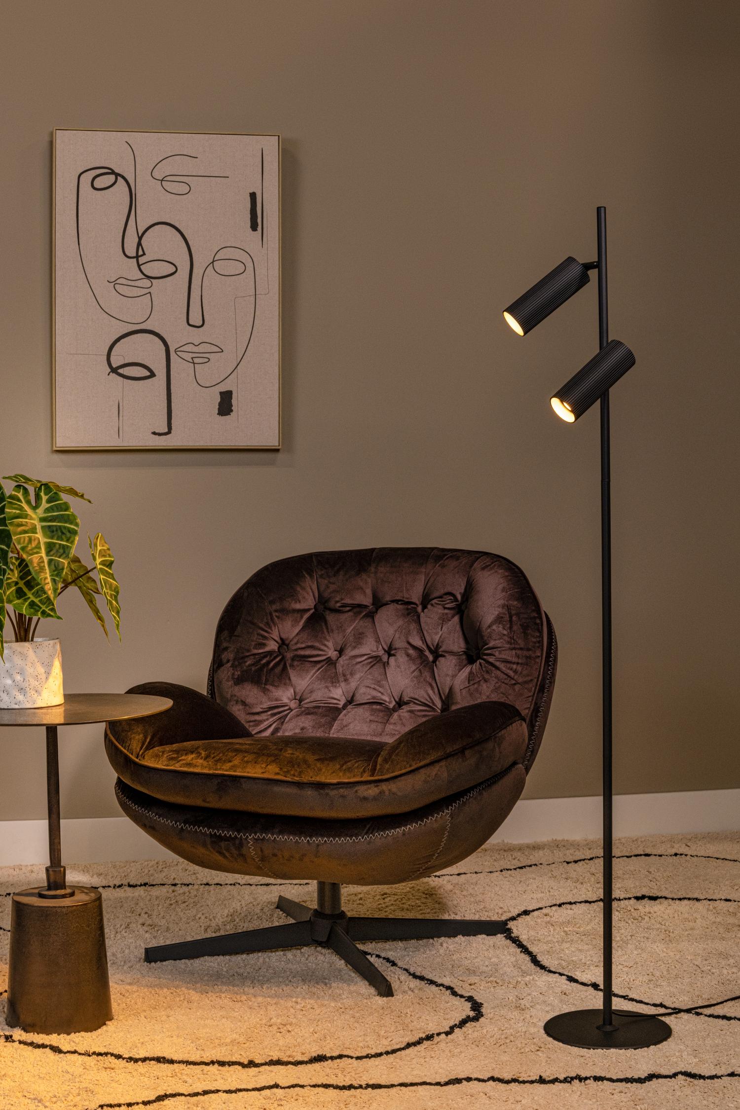 CLUBS - Lampadaire - 2xGU10 - Noir