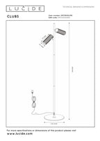 CLUBS - Lampadaire - 2xGU10 - Noir
