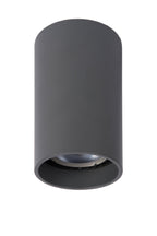 DELTO - Plafondspot - Ø 5,5 cm - LED Dim to warm - GU10 - 1x5W 2200K/3000K - Grijs