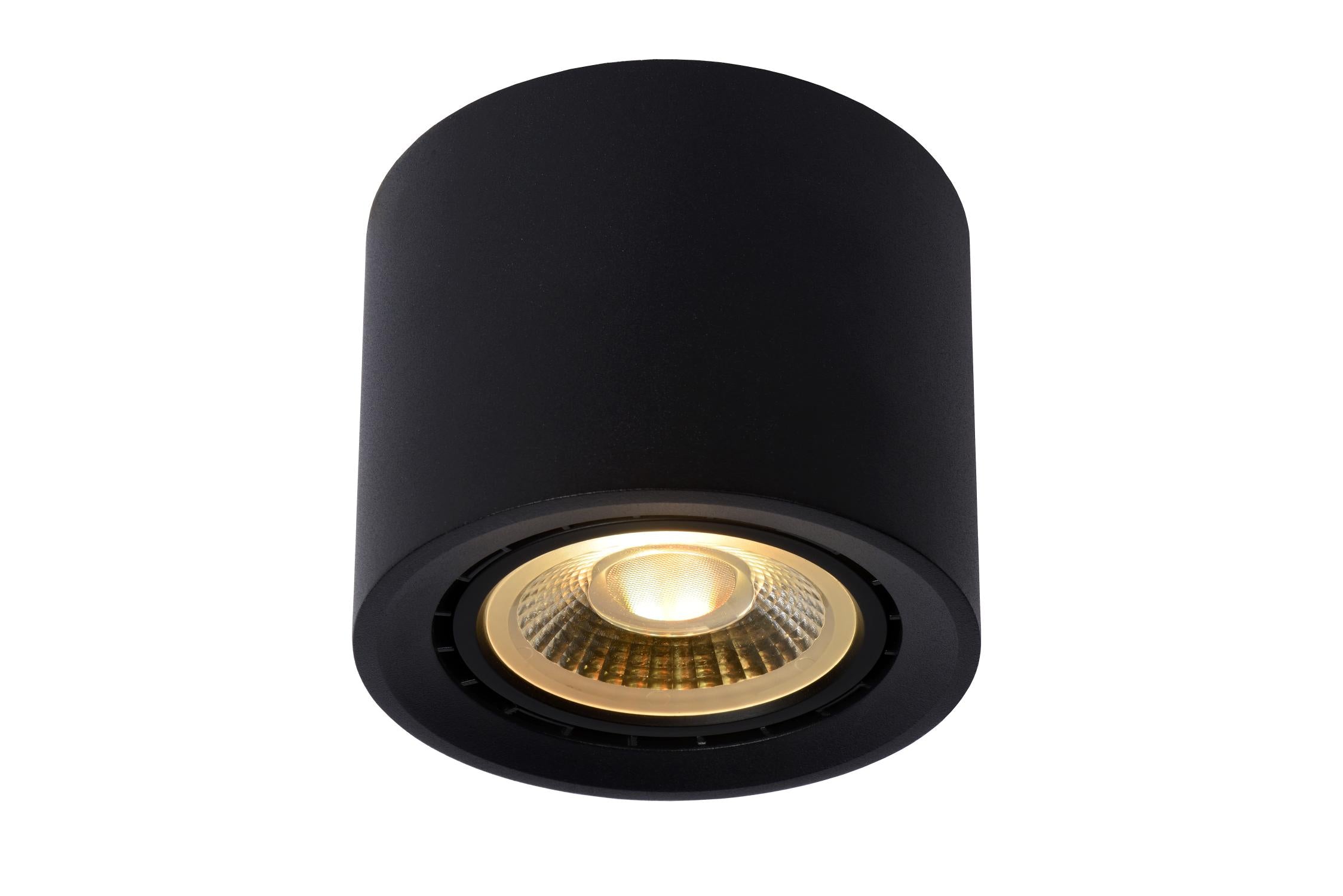 FEDLER - Ceiling spot - Ø 12 cm - LED Dim to warm - GU10 (ES111) - 1x12W 2200K/3000K - Black