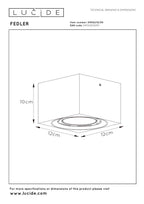 FEDLER - Ceiling spot - LED Dim to warm - GU10 (ES111) - 1x12W 2200K/3000K - Black