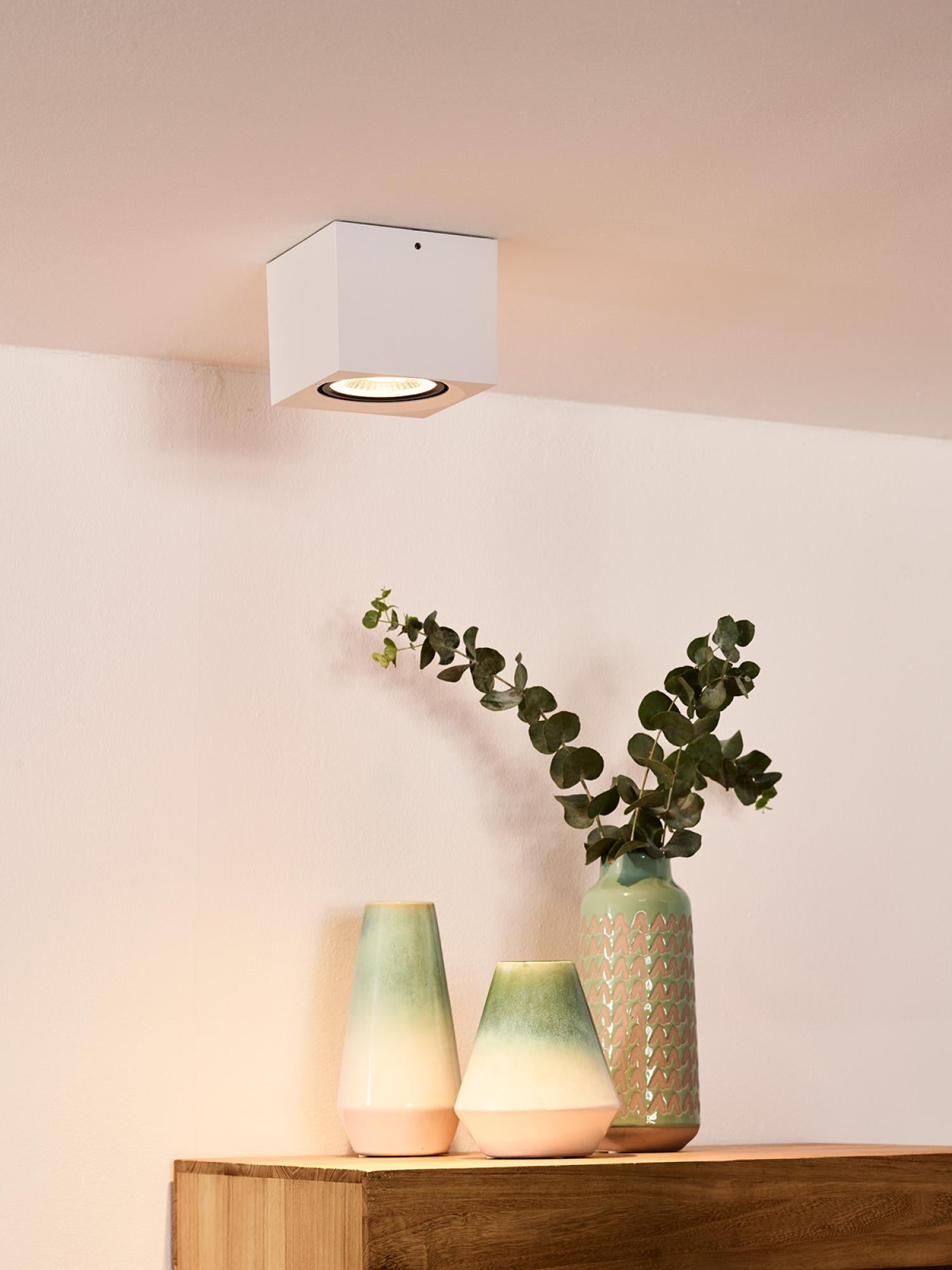 FEDLER - Spot plafonnier - LED Dim to warm - GU10 (ES111) - 1x12W 2200K/3000K - Blanc