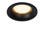 ZIVA - Spot encastré Salle de bain - Ø 8,4 cm - 1xGU10 - IP44 - Noir