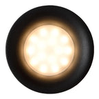 ZIVA - Spot encastré Salle de bain - Ø 8,4 cm - 1xGU10 - IP44 - Noir