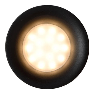 ZIVA - Spot encastré Salle de bain - Ø 8,4 cm - 1xGU10 - IP44 - Noir