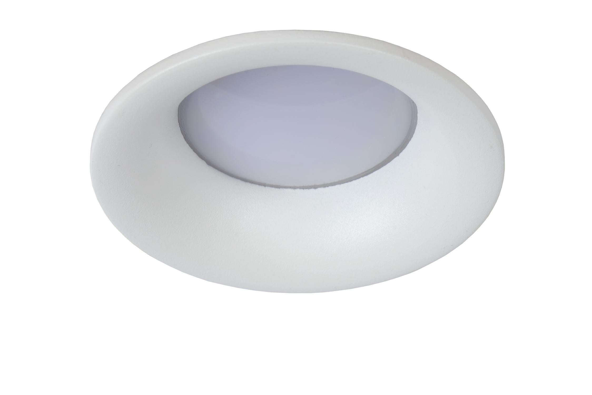 ZIVA - Inbouwspot Badkamer - Ø 8,4 cm - 1xGU10 - IP44 - Wit