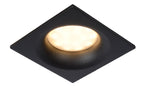 ZIVA - Spot encastré Salle de bain - 1xGU10 - IP44 - Noir