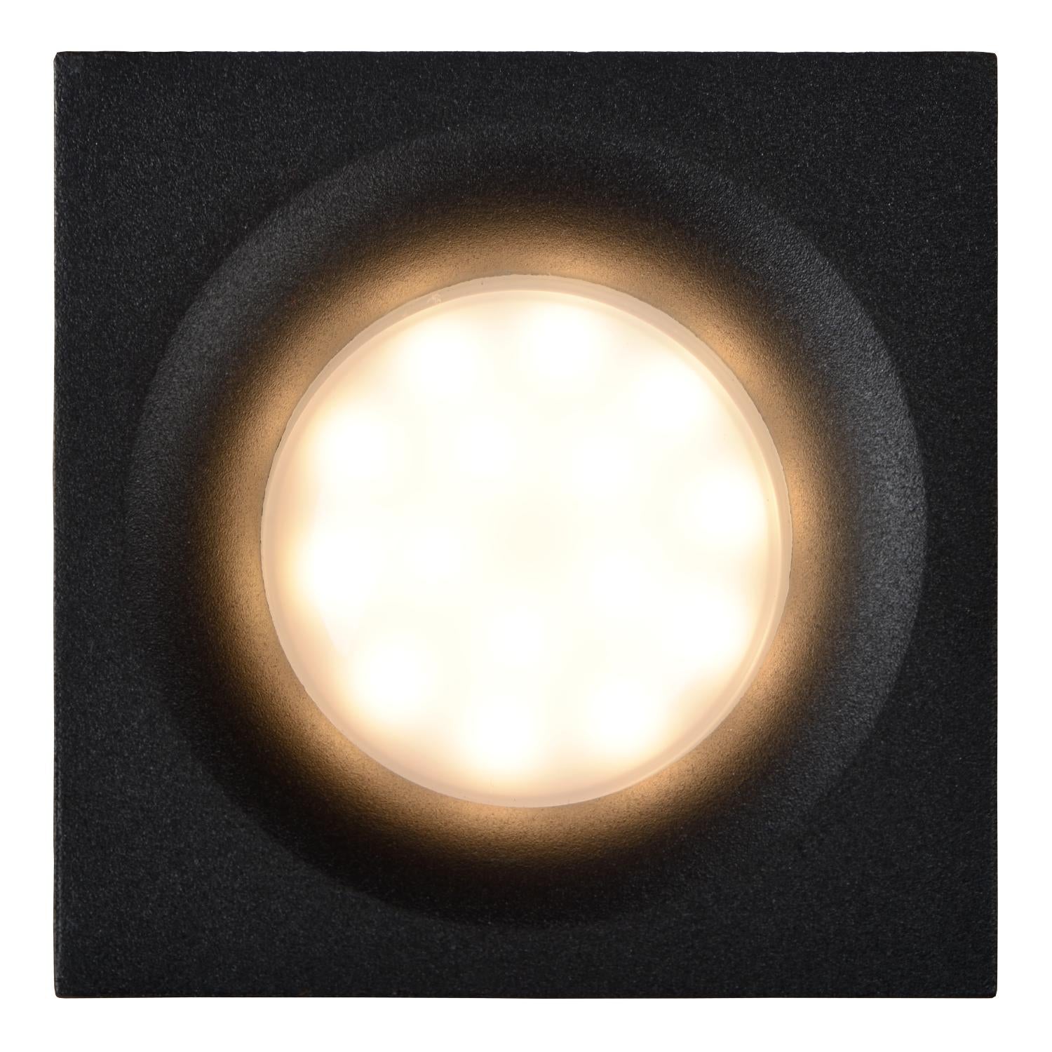 ZIVA - Spot encastré Salle de bain - 1xGU10 - IP44 - Noir
