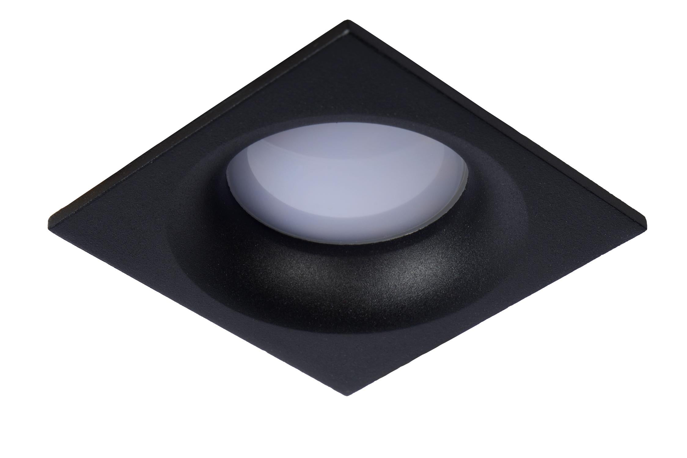 ZIVA - Spot encastré Salle de bain - 1xGU10 - IP44 - Noir