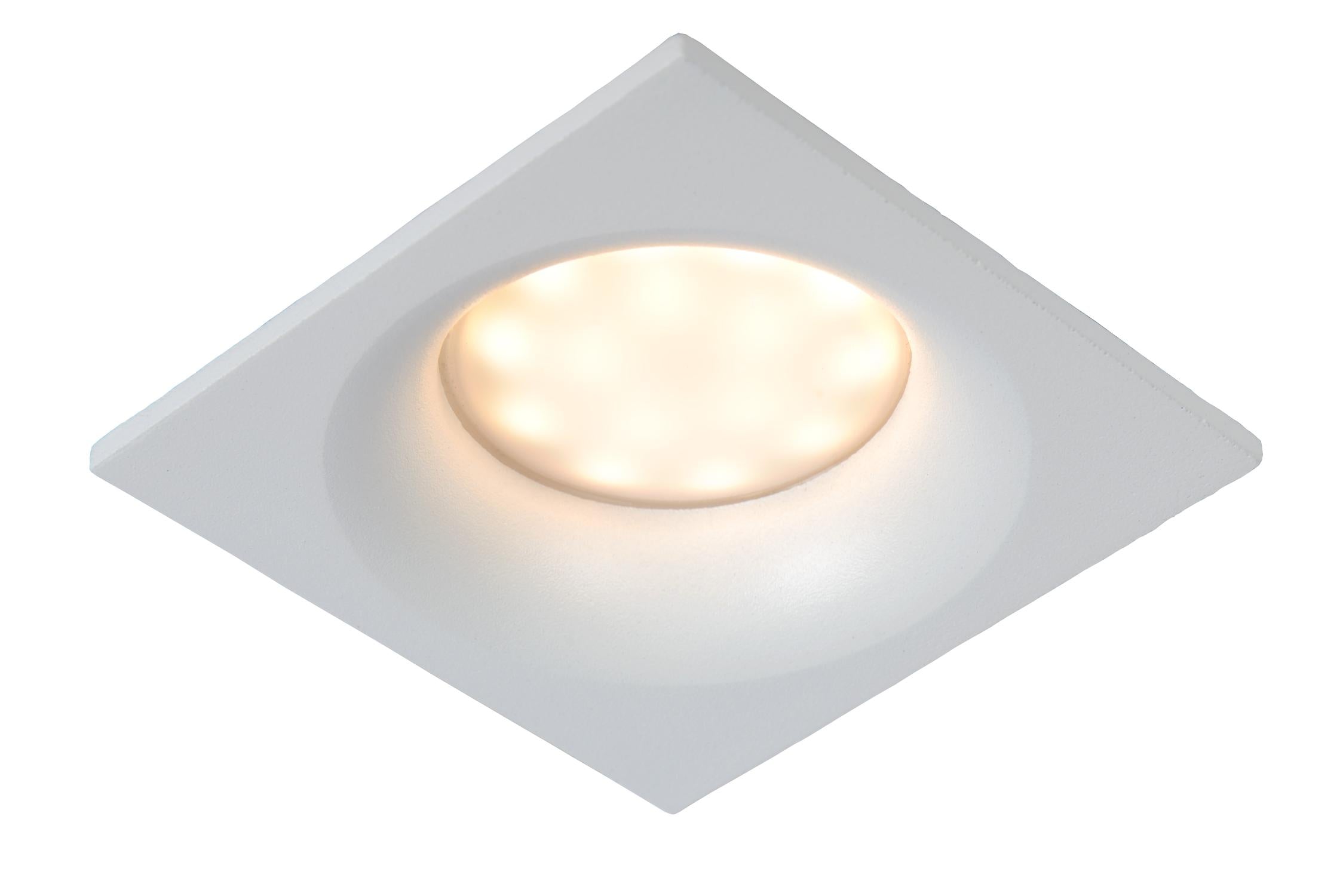 ZIVA - Inbouwspot Badkamer - 1xGU10 - IP44 - Wit