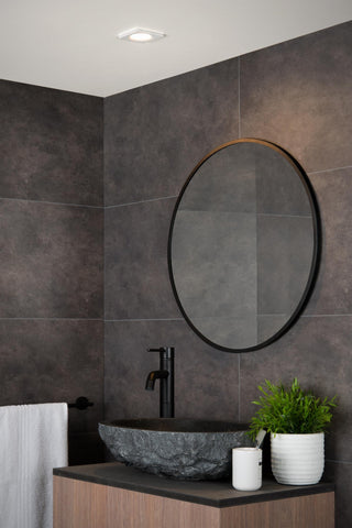 ZIVA - Inbouwspot Badkamer - 1xGU10 - IP44 - Wit