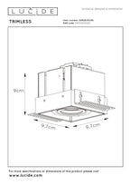 TRIMLESS - Inbouwspot - 1xGU10 - Zwart