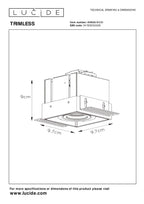 TRIMLESS - Spot encastré - 1xGU10 - Blanc