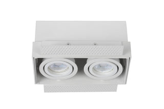 TRIMLESS - Spot encastré - 2xGU10 - Blanc