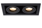 CHIMNEY - Inbouwspot - 2xGU10 - Zwart