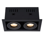 CHIMNEY - Inbouwspot - 2xGU10 - Zwart