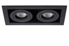 CHIMNEY - Inbouwspot - 2xGU10 - Zwart