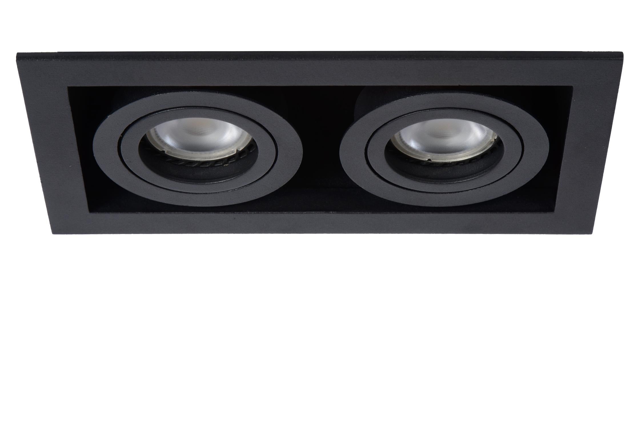 CHIMNEY - Inbouwspot - 2xGU10 - Zwart