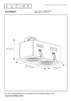 CHIMNEY - Inbouwspot - 2xGU10 - Zwart