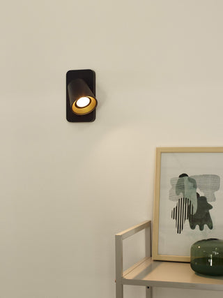 TURNON - Bedlamp / Wandlamp - LED Dim to warm - GU10 - 1x5W 2200K/3000K - Zwart