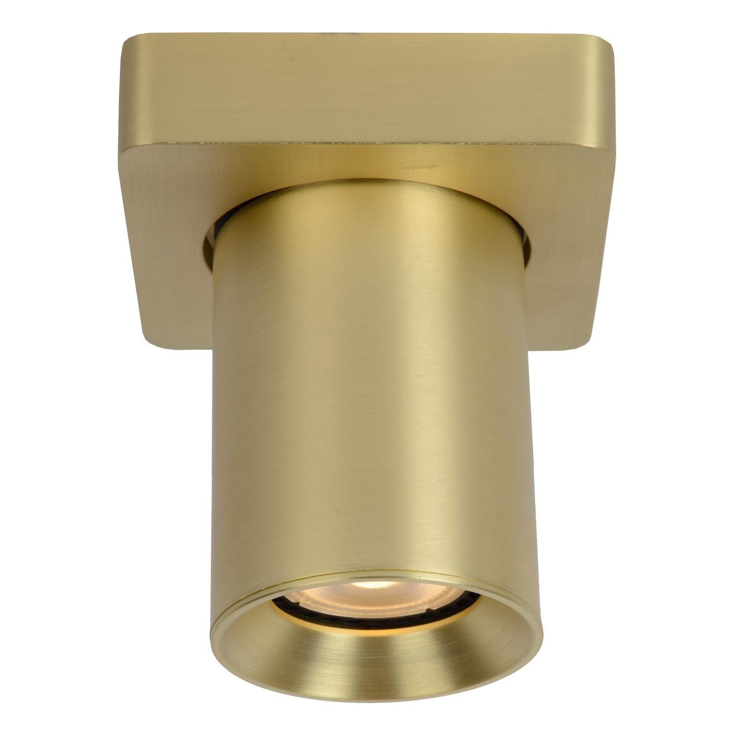 NIGEL - Plafondspot - LED Dim to warm - GU10 - 1x5W 2200K/3000K - Mat Goud / Messing