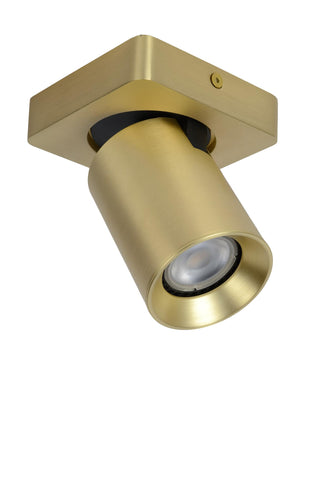 NIGEL - Plafondspot - LED Dim to warm - GU10 - 1x5W 2200K/3000K - Mat Goud / Messing