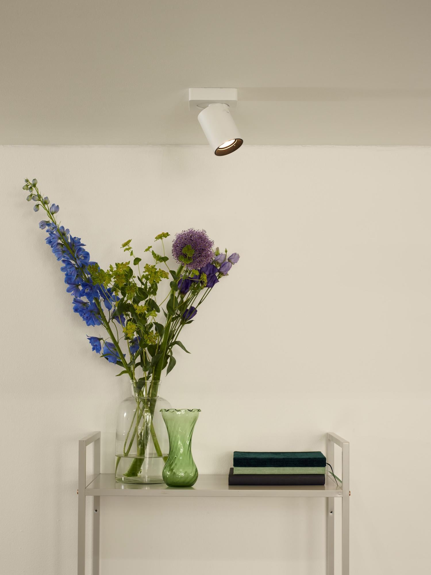 NIGEL - Spot plafonnier - LED Dim to warm - GU10 - 1x5W 2200K/3000K - Blanc