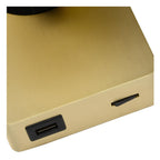 NIGEL - Bed light / Wall light - LED Dim to warm - GU10 - 1x5W 2200K/3000K - With USB charging point - Matt Gold / Brass