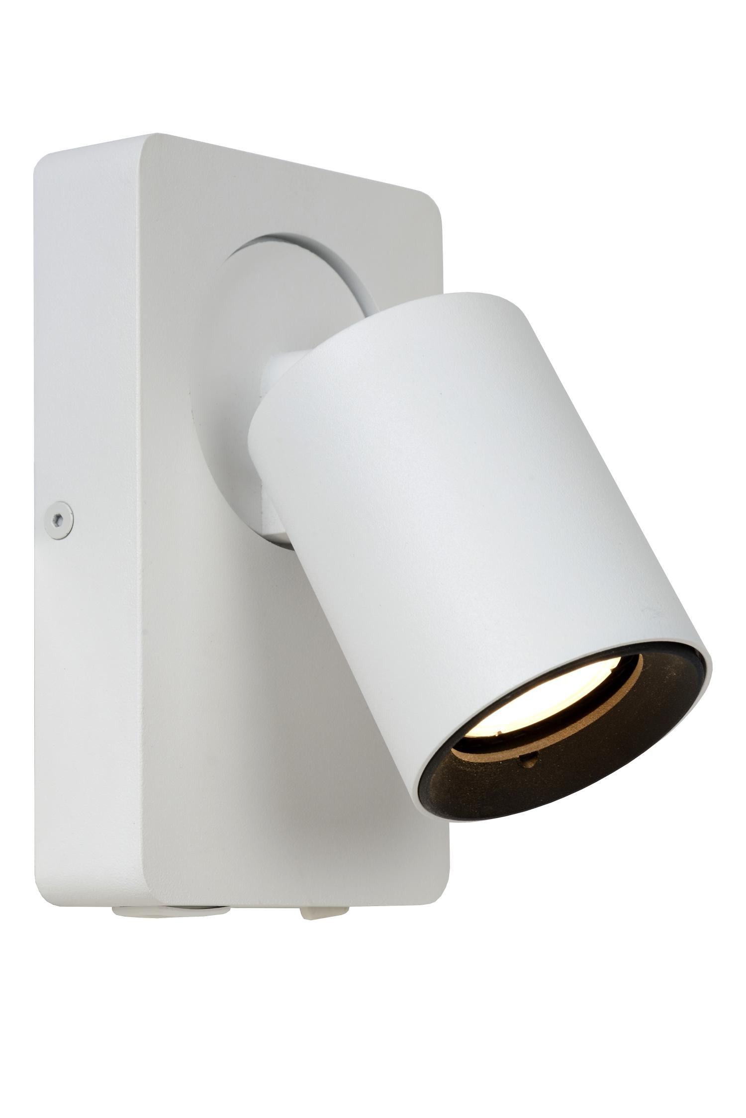 NIGEL - Lampe de chevet / Applique murale - LED Dim to warm - GU10 - 1x5W 2200K/3000K - Avec port de charge USB - Blanc