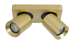 NIGEL - Plafondspot - LED Dim to warm - GU10 - 2x5W 2200K/3000K - Mat Goud / Messing
