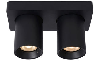 NIGEL - Plafondspot - LED Dim to warm - GU10 - 2x5W 2200K/3000K - Zwart