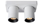 NIGEL - Spot plafonnier - LED Dim to warm - GU10 - 2x5W 2200K/3000K - Blanc