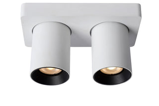 NIGEL - Spot plafonnier - LED Dim to warm - GU10 - 2x5W 2200K/3000K - Blanc