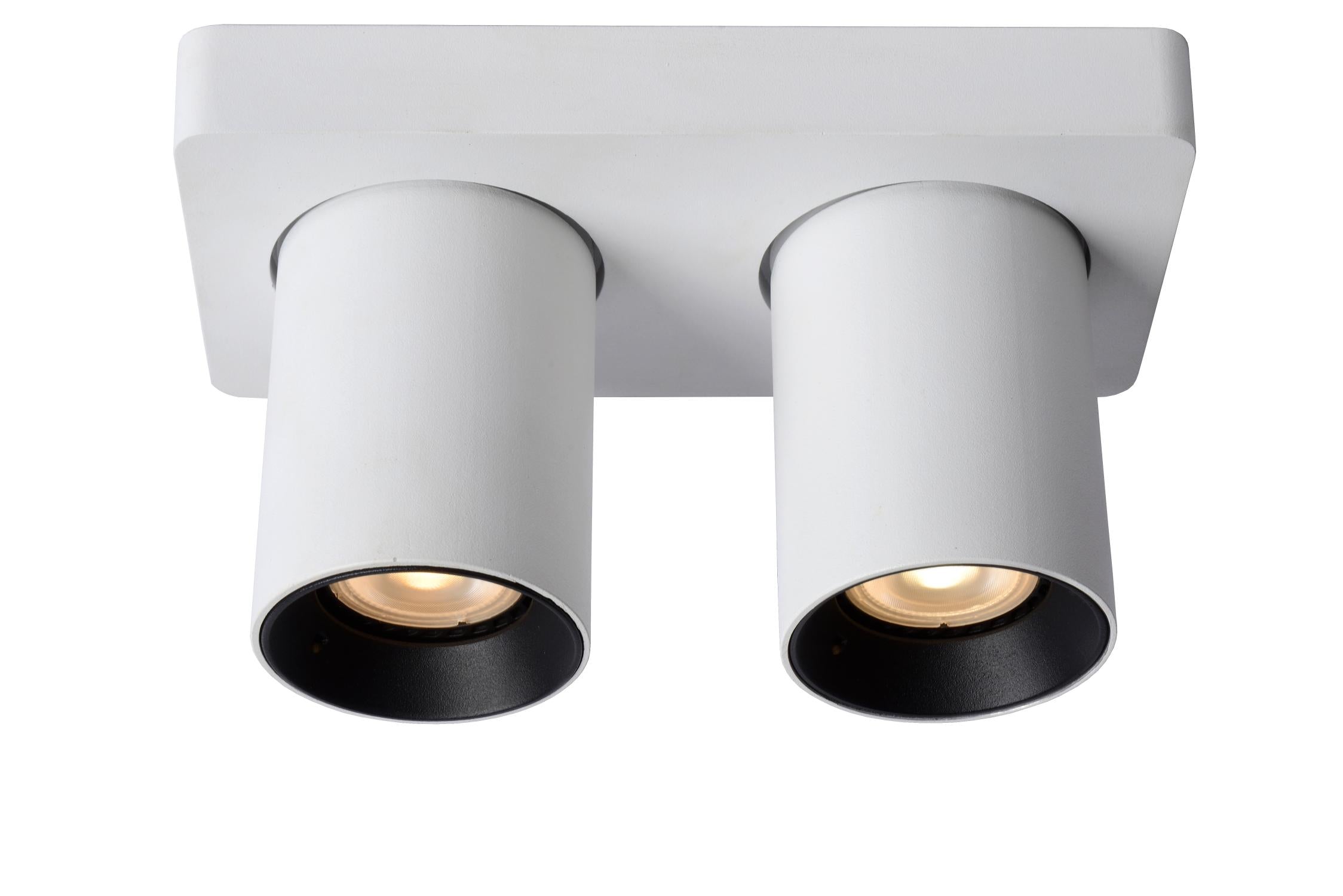 NIGEL - Spot plafonnier - LED Dim to warm - GU10 - 2x5W 2200K/3000K - Blanc