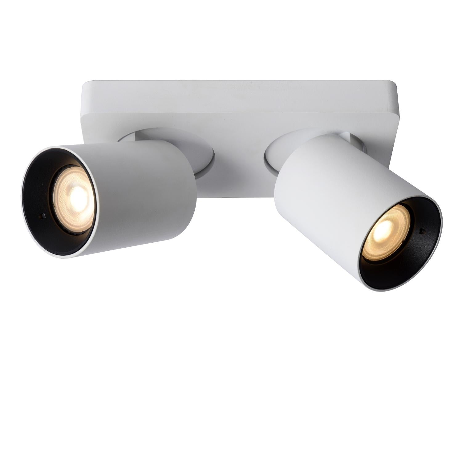NIGEL - Spot plafonnier - LED Dim to warm - GU10 - 2x5W 2200K/3000K - Blanc