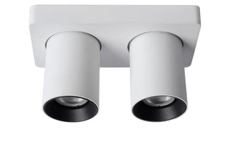 NIGEL - Spot plafonnier - LED Dim to warm - GU10 - 2x5W 2200K/3000K - Blanc