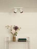 NIGEL - Spot plafonnier - LED Dim to warm - GU10 - 2x5W 2200K/3000K - Blanc