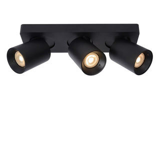 NIGEL - Spot plafonnier - LED Dim to warm - GU10 - 3x5W 2200K/3000K - Noir